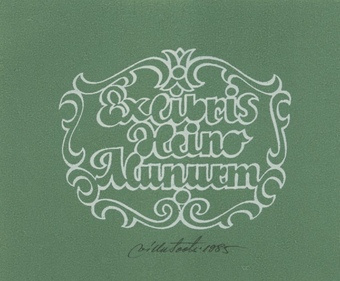 Ex libris Heino Alunurm 