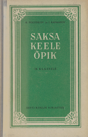 Saksa keele õpik IX klassile