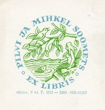 Pilvi ja Mihkel Soomets ex libris 