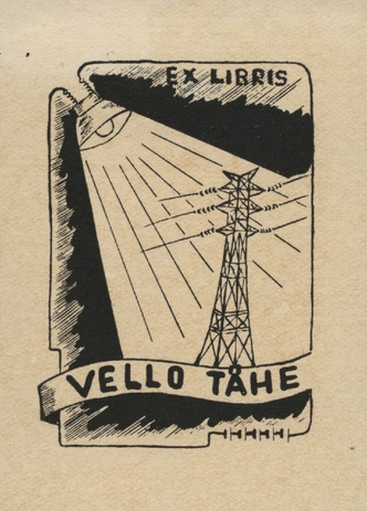 Ex libris Vello Tähe 