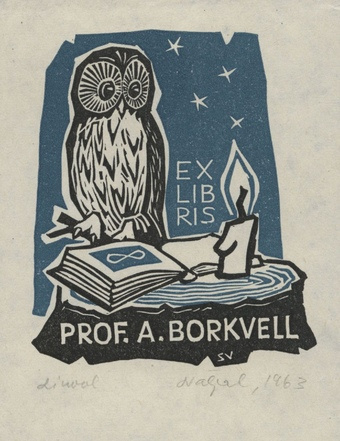 Ex libris prof. A. Borkvell 