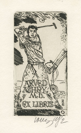 Arved Ashby M.D. ex libris 