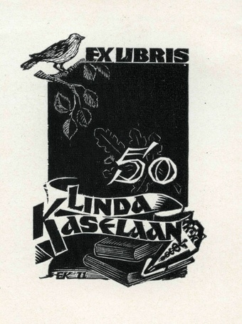 Ex libris Linda Kaselaan 
