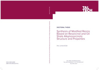 Synthesis of modified resins based on resorcinol and oil shale alkylresorcinols: structure and properties = Modifitseeritud vaikude süntees resortsinooli ja põlevkivi alküülresortsinoolide alusel: struktuur ja omadused 