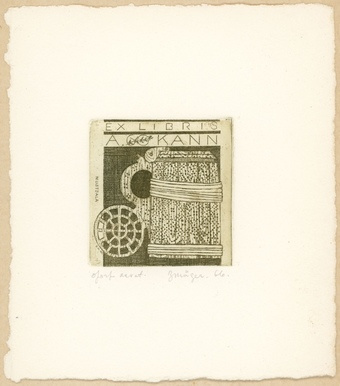 Ex libris A. Kann 60 