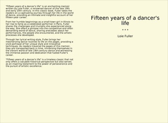 Fifteen years of a dancer's life 