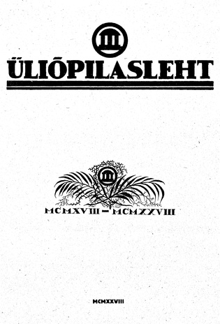 Üliõpilasleht ; 2 1928