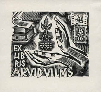 Ex libris Arvid Vilms 