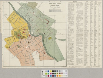 План города Юрьева = Plan von Dorpat = Tartu linna plaan 