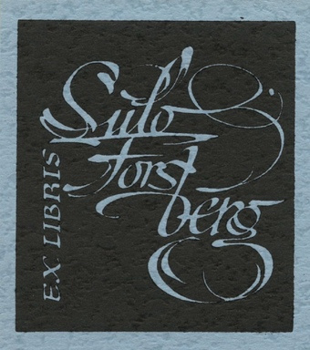 Ex libris Sulo Forsberg 