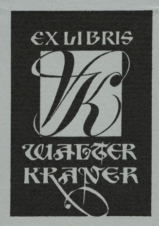 Ex libris Walter Kraner 