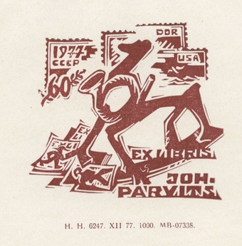 Ex libris Joh. Parvits 