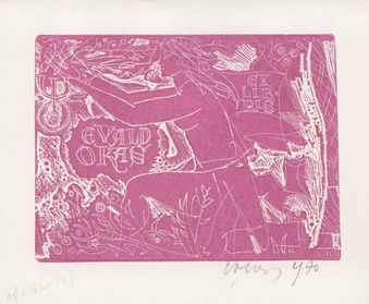 Evald Okas ex libris 