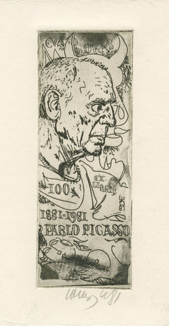 Ex libris Pablo Picasso 100 