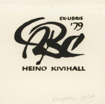 Ex libris Heino Kivihall '79 