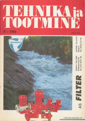 Tehnika ja Tootmine ; 9 1994-09