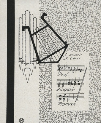 Ex libris musicis prof. August Topman 