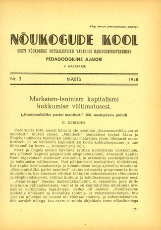 Nõukogude Kool ; 3 1948-03