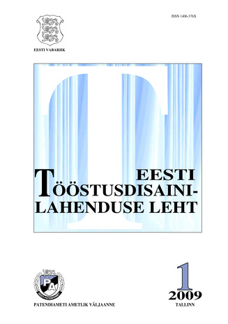 Eesti Tööstusdisainilahenduse Leht ; 1 2009