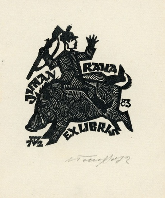 Juhan Raua ex libris 