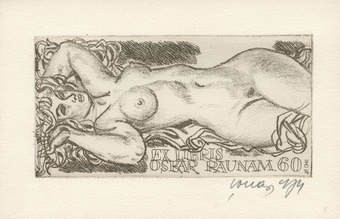 Ex libris Oskar Raunam 60 