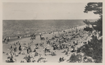 Eesti suvituskoht Narva-Jõesuu : liivik = das Strandbild