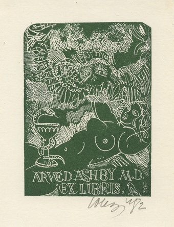 Arved Ashby M.D. ex libris 