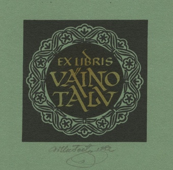 Ex libris Väino Talv 
