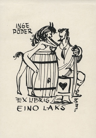 Ex libris Inge Põder Eino Laks 