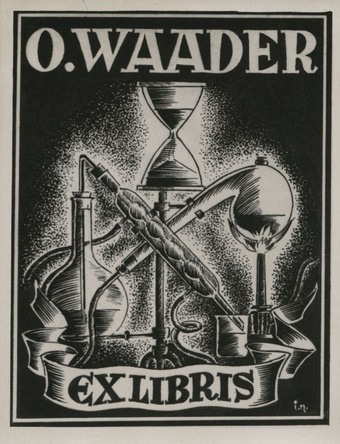 O. Waader ex libris 