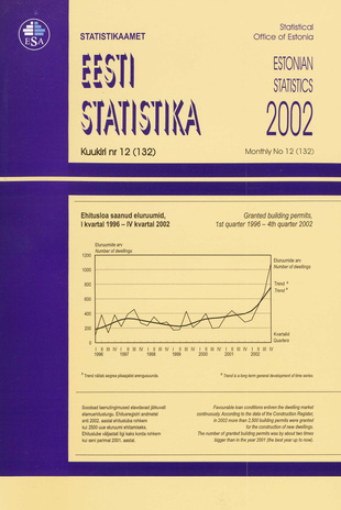 Eesti Statistika Kuukiri = Monthly Bulletin of Estonian Statistics ; 12(132) 2003-01