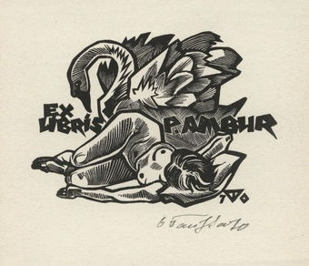 Ex libris P. Ambur 