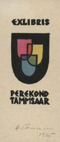 Exlibris perekond Tammsaar 