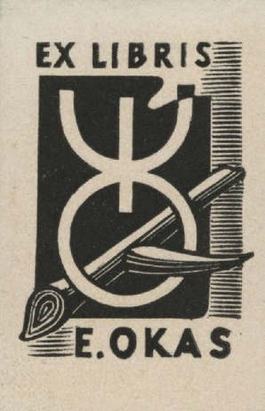 Ex libris E. Okas 