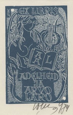 Ex libris Adelheid ja Arvo Laro 
