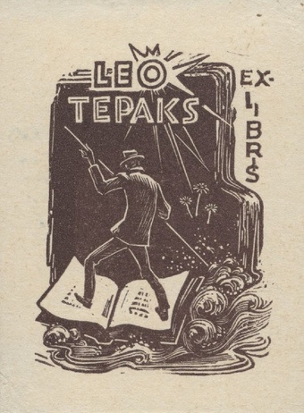 Leo Tepaks ex-libris 