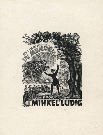 Ex libris in memoriam prof. Mihkel Lüdig 