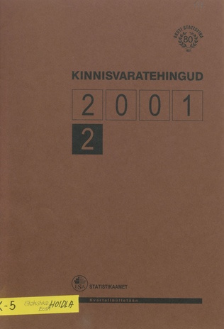 Kinnisvaratehingud : kvartalibülletään ; 2 2001-09