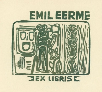 Emil Eerme ex libris 