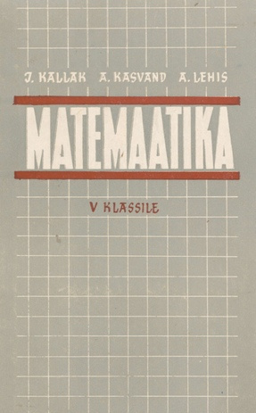 Matemaatika V klassile