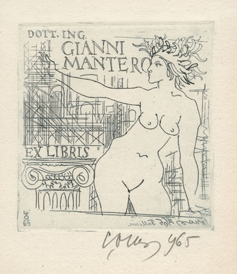 Dott. ing. Gianni Mantero ex libris 