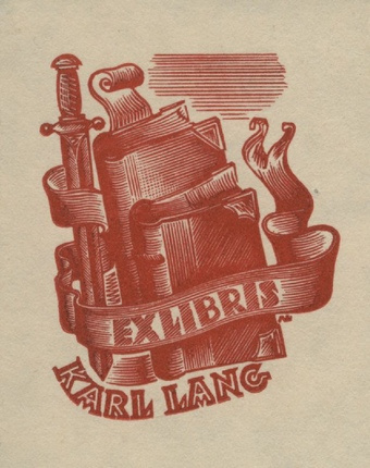 Ex libris Karl Lang 