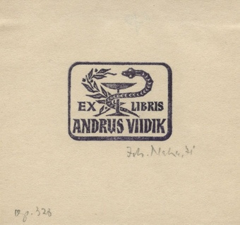 Ex libris Andrus Viidik 