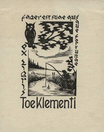 Ex libris Toe Klementi 