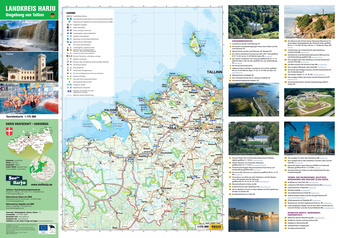 Landkreis Harju : Umgebung von Tallinn : Touristenkarte 