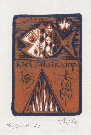 Ex libris Karl Riisikamp 