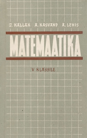 Matemaatika V klassile