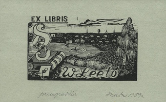 Ex libris W Leeto 