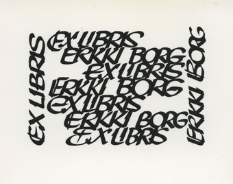 Ex libris Erkki Borg 