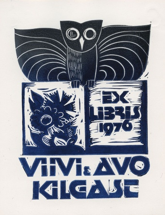 Ex libris 1976 Viivi & Avo Kilgast 
